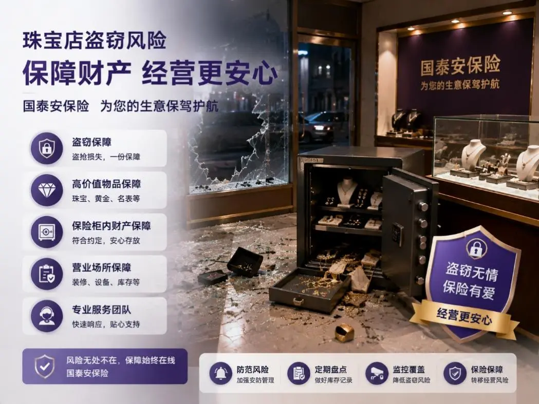 珠宝店夜间失窃，保险柜里的货值上百万元：普通财产险和盗窃保险是一回事吗？(图1)