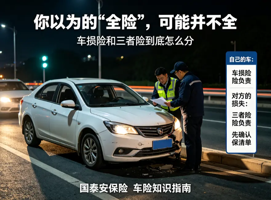 车险“全险”居然不赔自己？揭秘车损险和三者险的真正分工(图1)